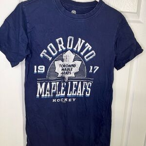 Toronto Maple Leafs NHL T-Shirt Mens Small Blue Hockey Graphic Tee